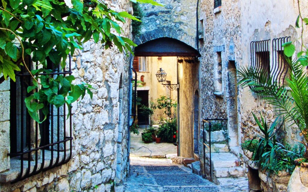 Financial Planning Companies. beautiful stone path and doorway with flowers